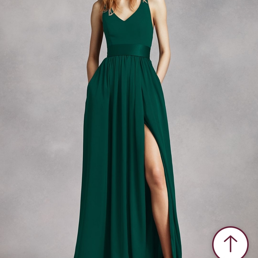 SOLD - Vera Wang Halter v neck dress